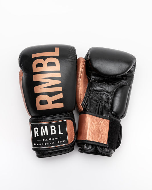 Premium RMBL Leather Gloves Rose Gold